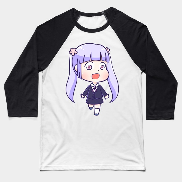 Suzukaze Aoba New Game Baseball T-Shirt by Oricca